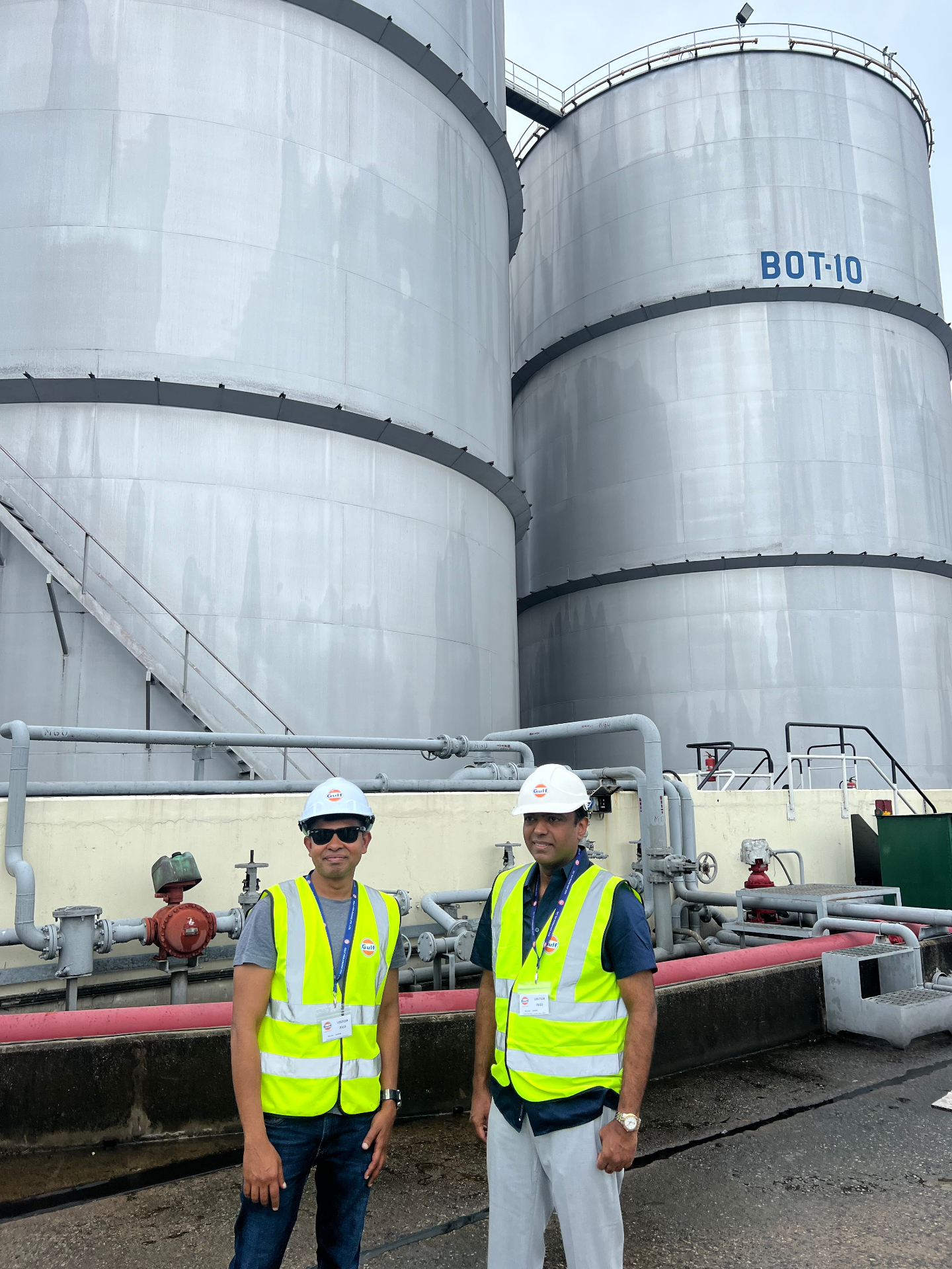 Lombard team on-site at fuel terminal and at sea